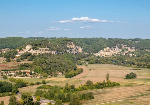 ロック ガジャック アキテーヌ地域圏 フランスの領域にドルドーニュ リバー バレーの風景 — ストック写真