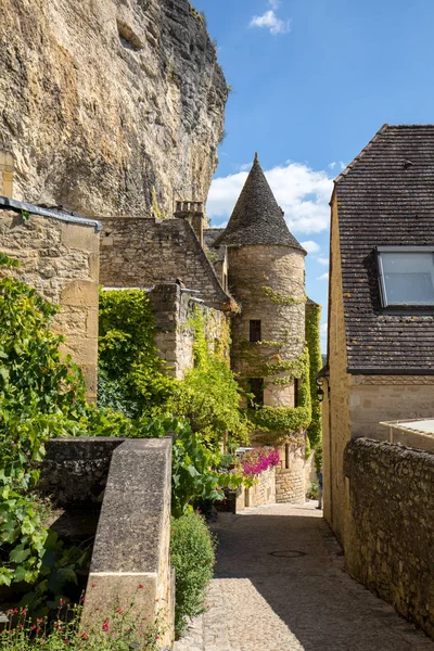 Roque Gageac Vila Cênica Rio Dordogne França — Fotografia de Stock