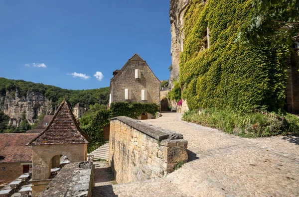 Roque Gageac Scenic Village Dordogne River France — Stock Photo, Image