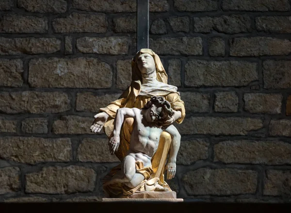 Carlux Francia Septiembre 2018 Pieta Iglesia Santa Catalina Carlux Dordogne — Foto de Stock