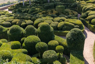  Jardins de Marqueyssac Fransa'nın Dordogne bölgedeki bahçelerde budama sanatı