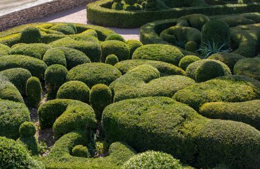   Jardins de Marqueyssac Fransa'nın Dordogne bölgedeki bahçelerde budama sanatı