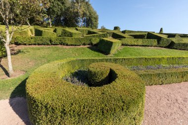  Jardins de Marqueyssac Fransa'nın Dordogne bölgedeki bahçelerde budama sanatı