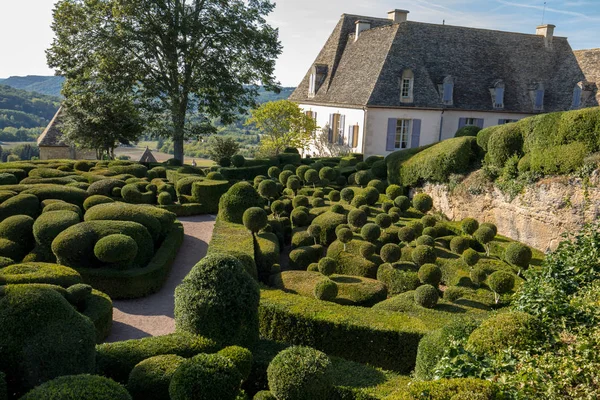 Jardins Marqueyssac Francia Dordogne Ban Található Műkertészet — Stock Fotó