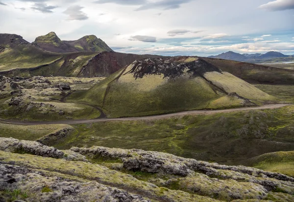 Montagnes Volcaniques Landmannalaugar Dans Réserve Naturelle Fjallabak Islande — Photo