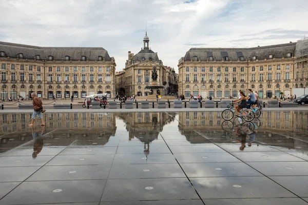 Bordeaux Franciaország 2018 Szeptember Place Bourse Bordeaux Franciaország — Stock Fotó