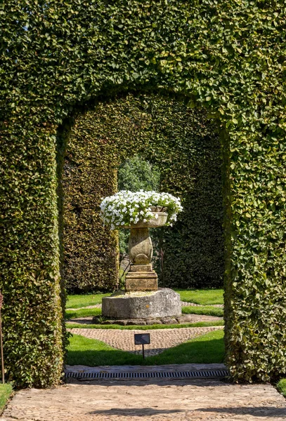 Malebné Jardins Manoir Eyrignac Dordogne Francie — Stock fotografie