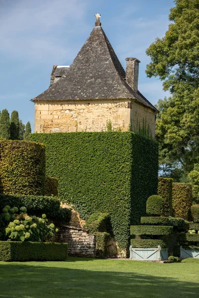 Картина Jardins Manoir Eyrignac Dordogne Франція — стокове фото