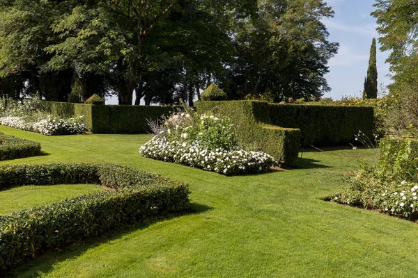 Pittoresco Jardins Manoir Eyrignac Dordogna Francia — Foto Stock