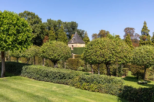 Malebné Jardins Manoir Eyrignac Dordogne Francie — Stock fotografie