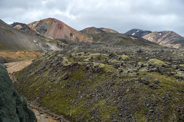 Vulkaniska Berg Landmannalaugar Fjallabak Naturreservat Island — Stockfoto