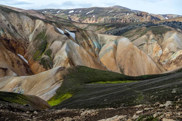 Fjallabak自然保护区的Landmannalaugar火山山 — 图库照片