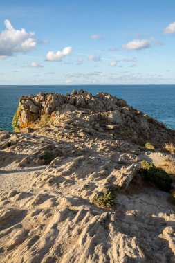 Cancale 'de Pointe du Grouin. Emerald Sahili, Brittany, Fransa , 