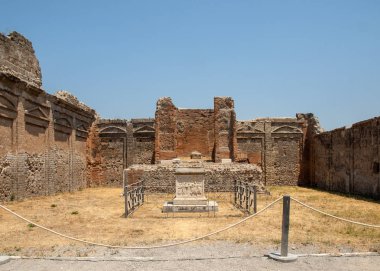  Pompei, İtalya'nın eski şehir. Roma şehri Vesuvius volkan tarafından tahrip.