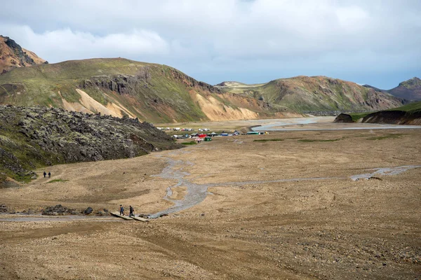 Fjallabak Doğa Rezervi Ndeki Landmannalaugar Volkanik Dağları Zlanda — Stok fotoğraf