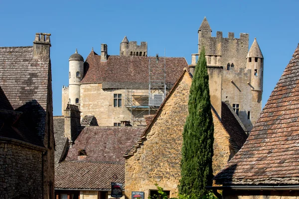 Beynac Cazenac France Septembre 2018 Château Médiéval Beynac Élève Sur — Photo