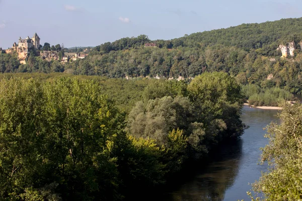 Chateau Montfort Vale Dordogne França — Fotografia de Stock