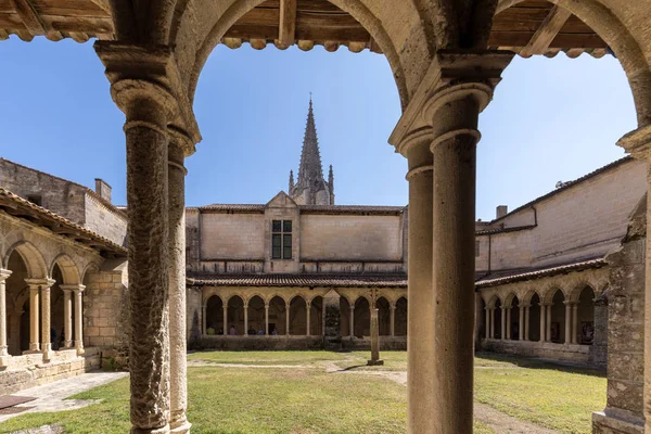 Saint Emilion França Setembro 2018 Claustros Medievais Franceses Igreja Collegiale — Fotografia de Stock