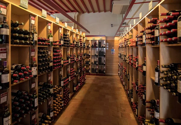 Saint Emilion France September 2018 Interior Wine Shop Saint Emilion — Stock Photo, Image