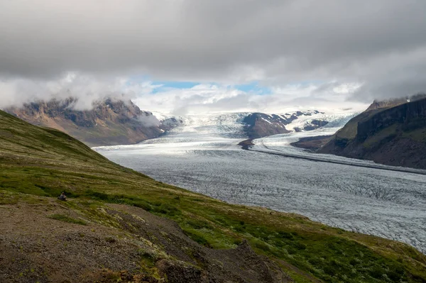 Svinafellsjokull Gletsjer Onderdeel Van Vatnajokull Gletsjer Nationaal Park Skaftafel Ijsland — Stockfoto