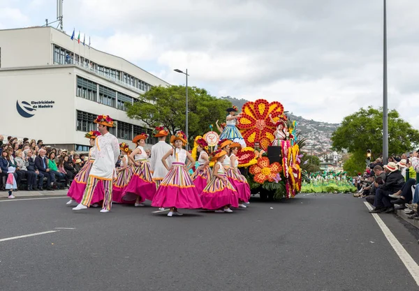 Funchal Madeira Portugal April 2018 Annual Parade Madeira Flower Festival — Stock Photo, Image