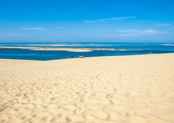 Blick Von Der Düne Von Pilat Der Höchsten Sanddüne Europas — Stockfoto