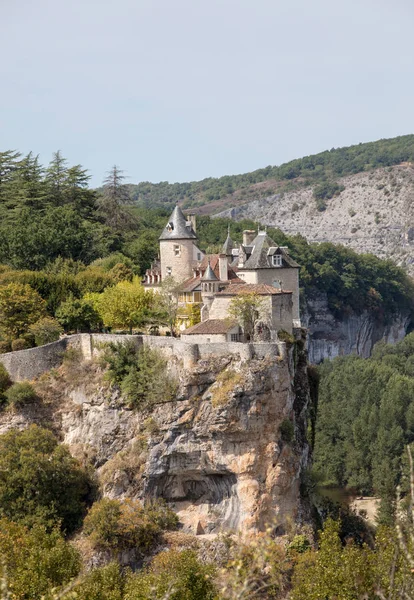 Castillo Belcastel Lacave Lot Midi Pyrenees Francia —  Fotos de Stock