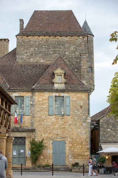Domme Fransa Eylül 2018 Turist Enformasyon Bürosu Ortaçağ Köyü Domme — Stok fotoğraf