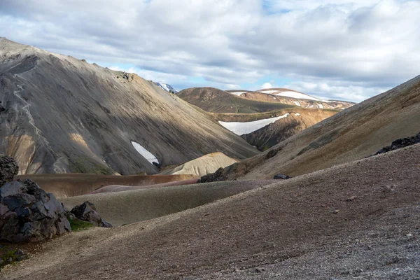 Ηφαίστεια Βουνά Landmannalaugar Fjallabak Nature Reserve Ισλανδία — Φωτογραφία Αρχείου