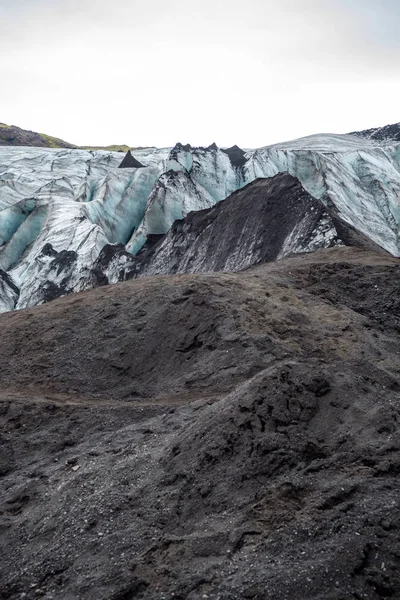 Geleira Svinafellsjokull Parte Glaciar Vatnajokull Parque Nacional Skaftafel Islândia — Fotografia de Stock