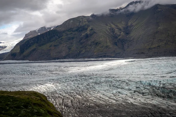 Svinafellsjokull Buzulu Vatnajokull Buzulunun Bir Parçası Skaftafel Ulusal Parkı Zlanda — Stok fotoğraf