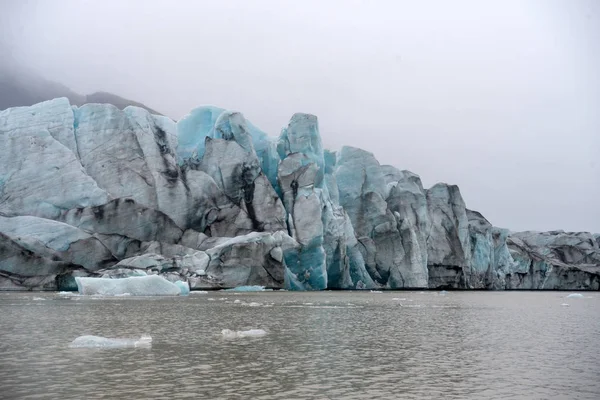 Icebergs Jokulsarlon Bela Lagoa Glacial Islândia Jokulsarlon Famoso Destino Viagem — Fotografia de Stock