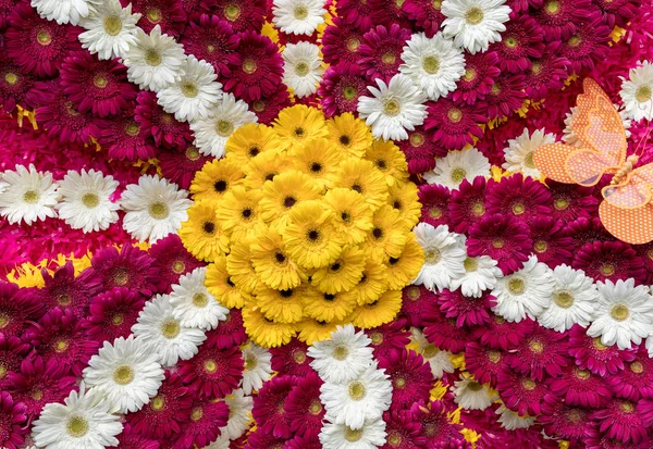 Schoonheid Floristische Decoratie Met Kleurrijke Gerbera Bloemen — Stockfoto