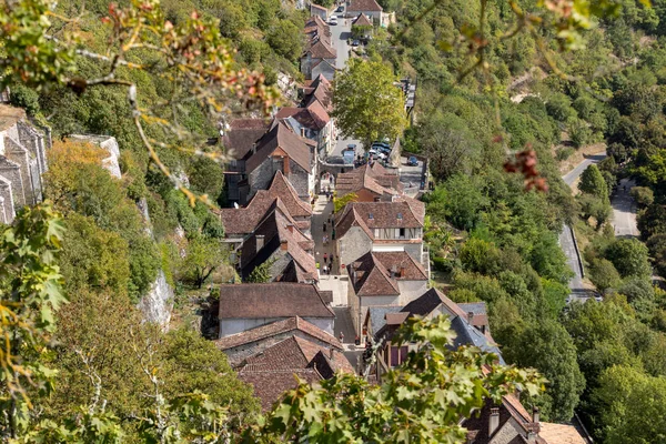 ロカマドール フランス 2018年9月3日 巡礼の町ロカマドール 聖公会都市と聖母マリアの聖域 ロット Midi Pyrenees フランス — ストック写真
