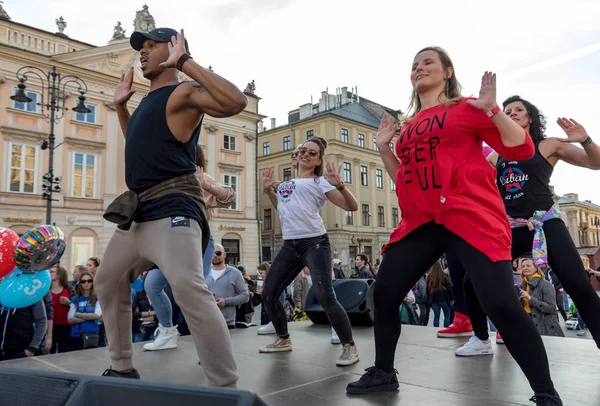 Krakow Polsko Maerch 2019 Mezinárodní Den Vzplanutí Rueda Casino Několik — Stock fotografie