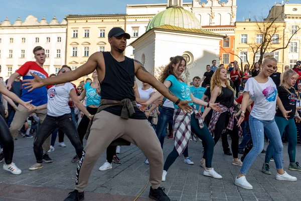 Cracovia Polonia Maerch 2019 Día Internacional Flashmob Rueda Casino Varios — Foto de Stock