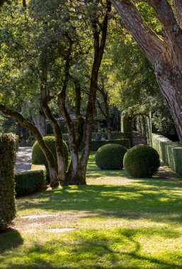  Jardins de Marqueyssac Fransa'nın Dordogne bölgedeki bahçelerde budama sanatı