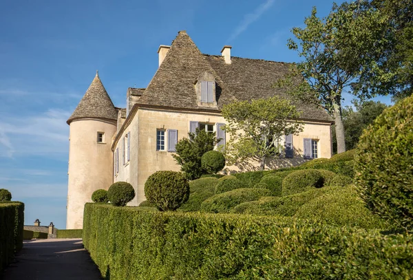 Dordogne França Setembro 2018 Topiário Nos Jardins Dos Jardins Marqueyssac — Fotografia de Stock