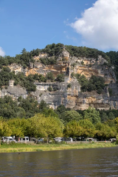 Dordogne France September 2018 Camping Dordogne River Gardens Jardins Marqueyssac — Stock Photo, Image