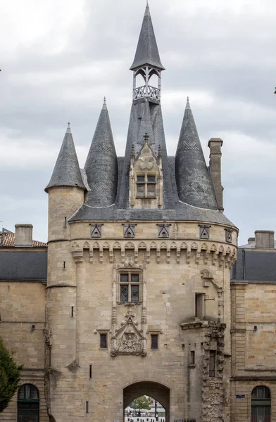City Gate Cailhau Portão Medieval Bordeaux Departamento Gironde França — Fotografia de Stock