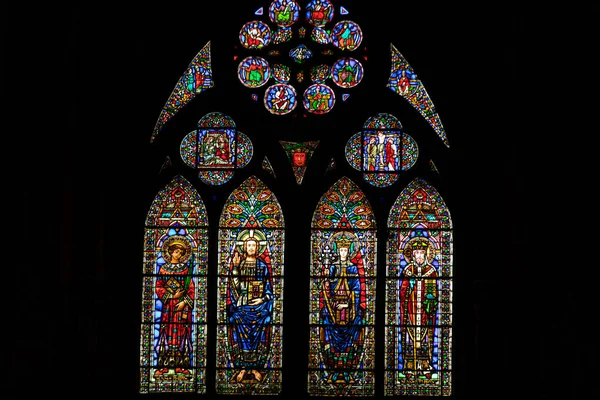 Cahors France September 2018 Stained Glass Windows Saint Etienne Cathedral — Stock Photo, Image