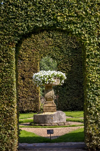 Картина Jardins Manoir Eyrignac Dordogne Франція — стокове фото