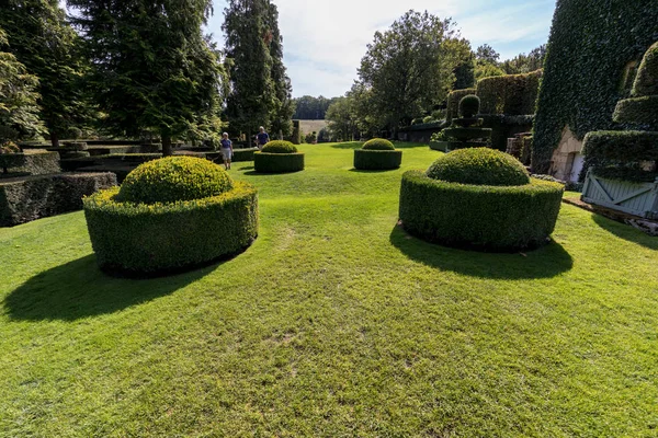 Den Pittoreska Jardins Manoir Eyrignac Dordogne Frankrike — Stockfoto