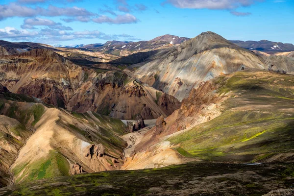 Fjallabak Doğa Rezervi Ndeki Landmannalaugar Volkanik Dağları Zlanda — Stok fotoğraf