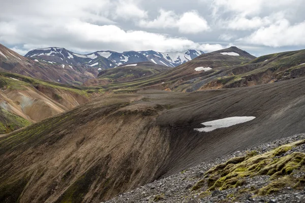 Vulkanische Bergen Van Landmannalaugar Fjallabak Natuurreservaat Ijsland — Stockfoto