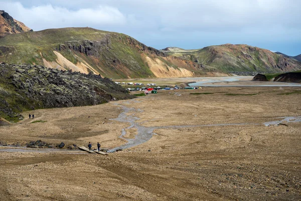 Fjallabak Doğa Rezervi Ndeki Landmannalaugar Volkanik Dağları Zlanda — Stok fotoğraf