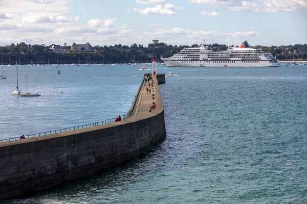 Malo France September 2018 View Ramparts Pier Mole Des Noire — Stock Photo, Image