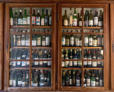 Castelnaud, Dordogne, Fransa - 7 Eylül 2018: Castelnaud-la-chapelle, Dordogne Vadisi, Perigord Noir, Fransa