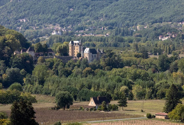 Perigord Det Pittoreska Slottet Fayrac Dordogne Frankrike — Stockfoto