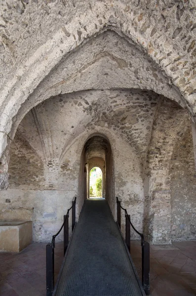 Ravello Italie Juin 2017 Vue Cloître Gothique Villa Rufolo Ravello — Photo